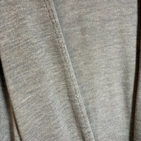 Max Studio 100% Extra Fine Merino Wool Taupe Womans Small Duster Cardigan - Picture 10 of 10